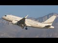 4k  k5 aviation airbus a319neo acj daneo landing  takeoff at chambrycmflflb