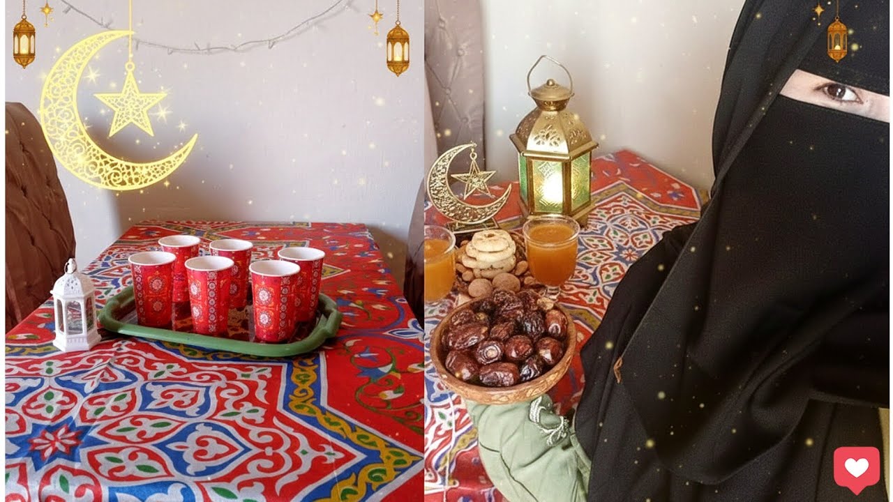 فرش رمضان في بيتي🌜 بزينه واجواء رمضانيه✨وبقي جاهز لاستقبال احلي ضيف 🥳في بيتنا تجهيزات رمضان🥰❤️