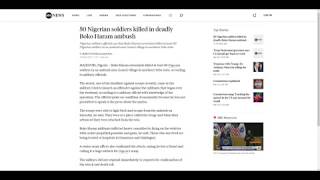 FIFTY Nigerian Soldiers Killed In DEADLY Boko Haram Ambush