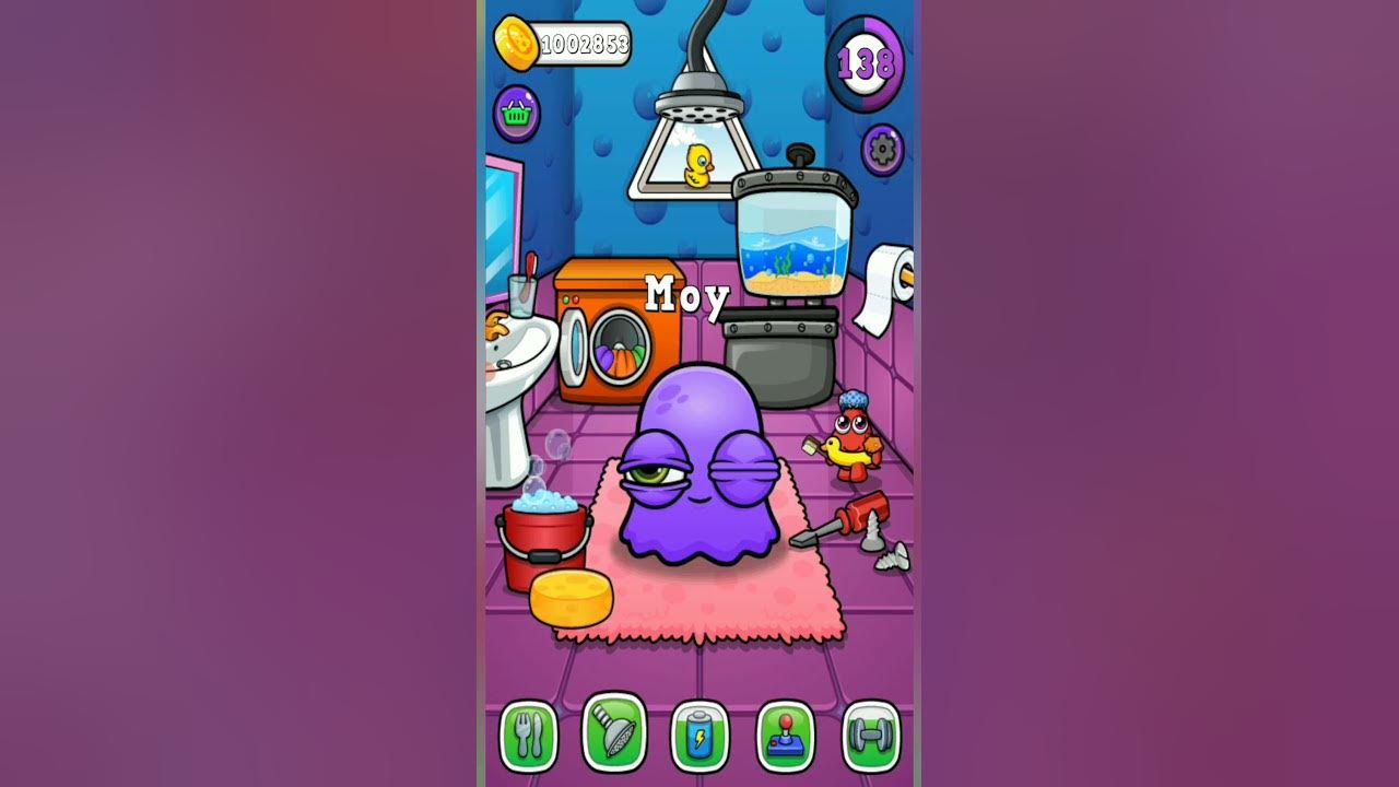 Jogando o bichinho roxo da MOY 7 joguinho muito divertido!!! 