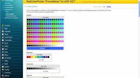 Getting Started with ASP.NET AJAX ColorPicker by Telerik