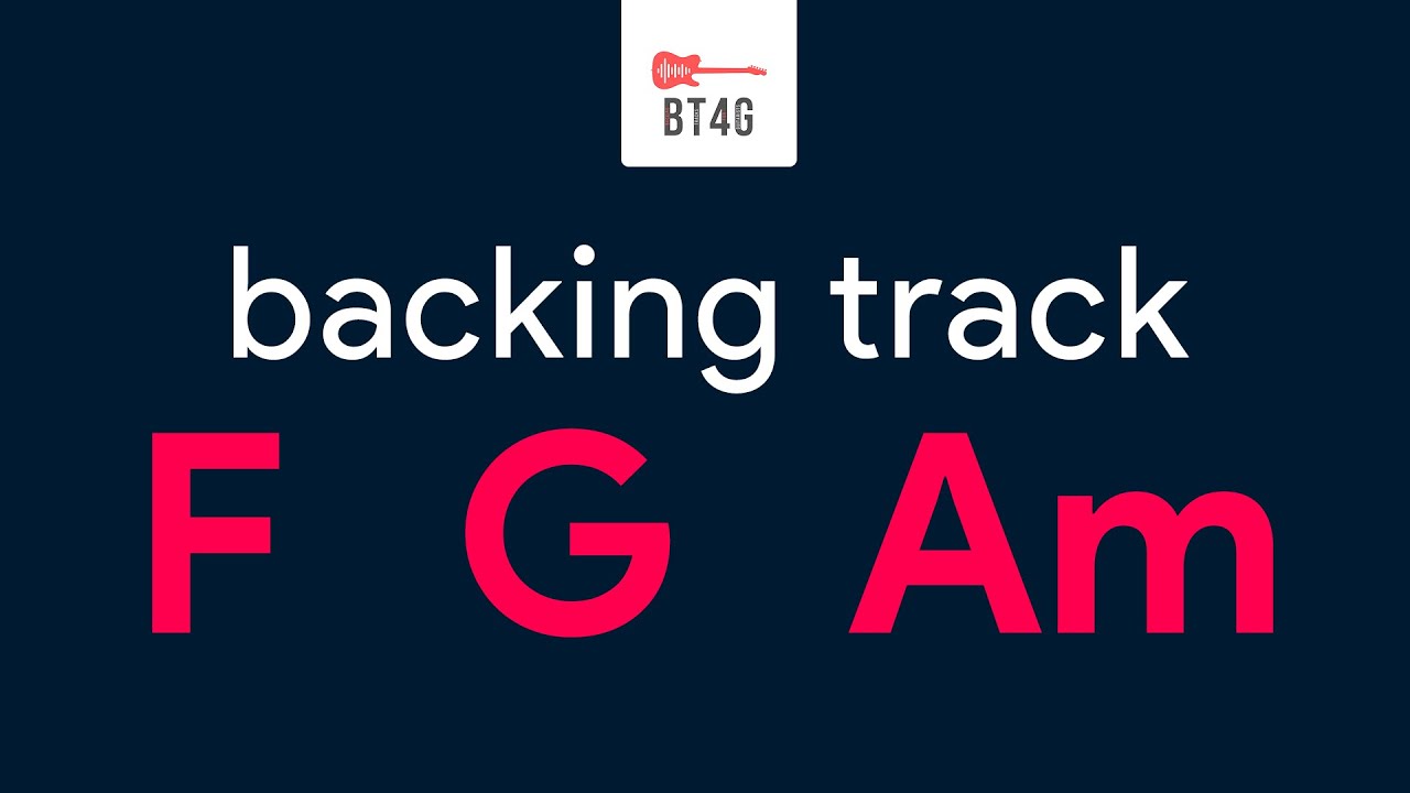 F G Am Backing Track | BT4G | Backing track fácil para estudar - YouTube