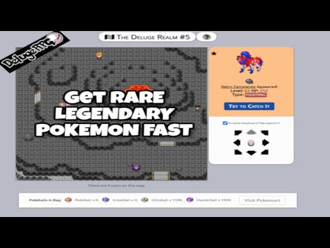 HOW TO CATCH LEGENDARY POKEMON FAST IN DELUGE RPG/*BEST METHOD IN 2020*/