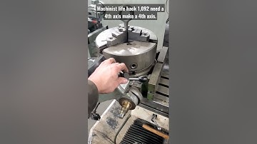 Machinst life hack use an old power feed to make a 4th axis for you bridgeport 😉