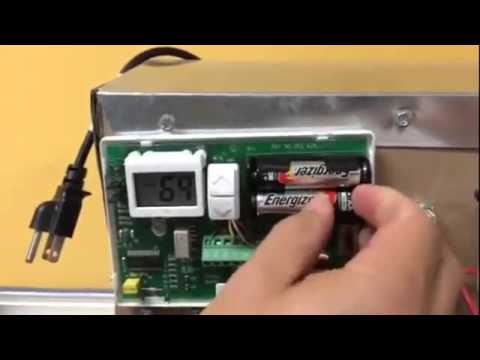 Change The Batteries On Your Thermostat Climate Dc Youtube