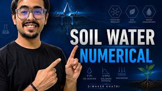 Soil Water Numerical PYQs Solved ICAR JRF SRF SOIL SCIENCE