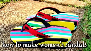 How to make women&#39;s sandals