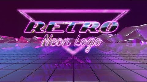 Retro Neon Logo - After Effects Template