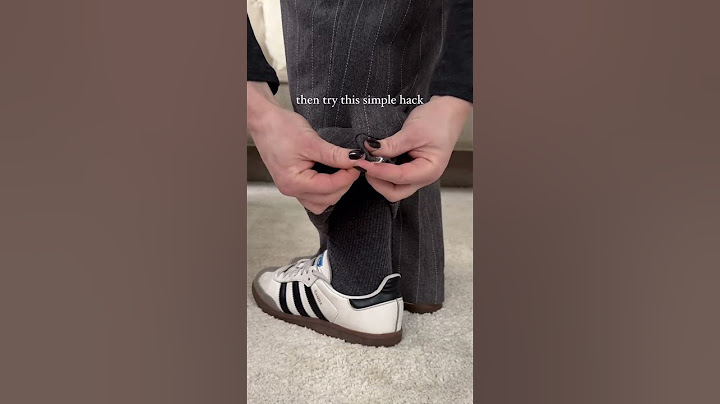 HACK FOR BAGGY/LONG PANTS