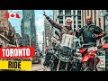 Toronto canada  downtown on a motorcycle ep 188