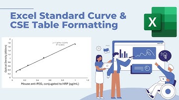 Easy Excel Standard Curve & Table Formatting (Cell Biology Figure Formatting Pt. 2)