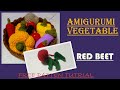 How To Crochet Amigurumi Red Beet Amigurumi Vegetable Easy Fast Crochet Amigurumi