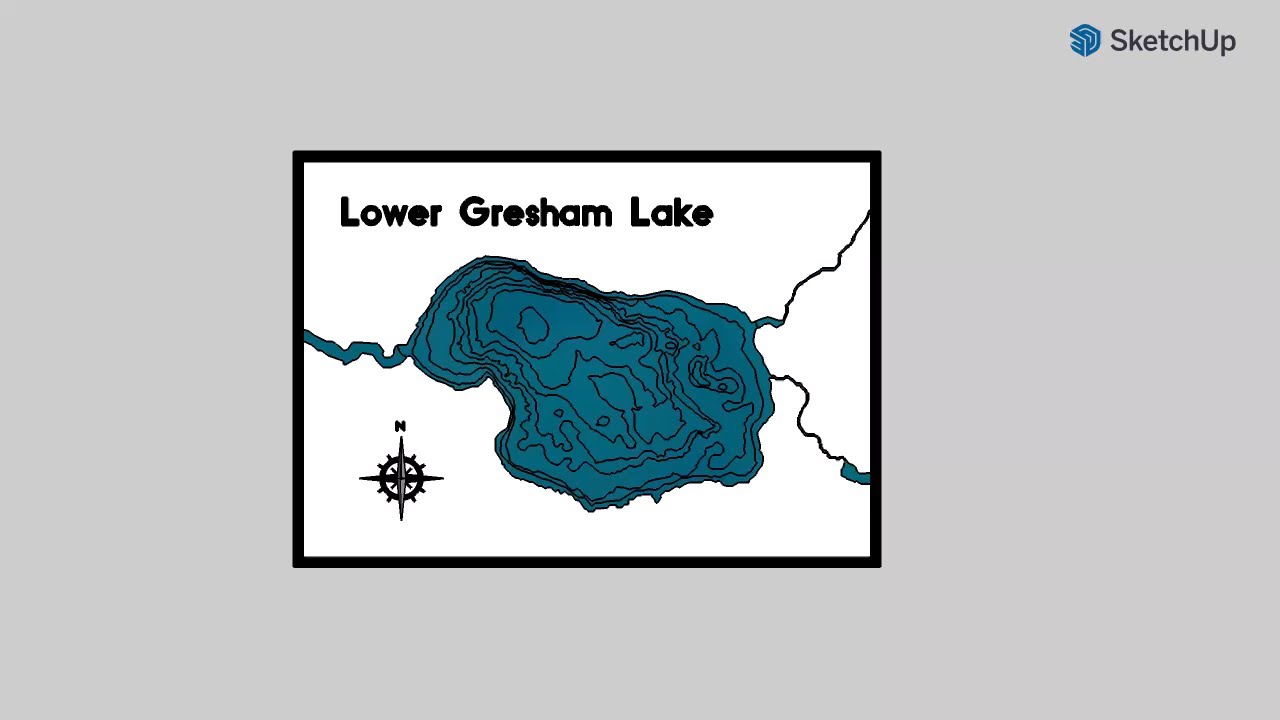3D Topographic Model of Lower Gresham Lake in Northern Wisconsin (Vilas County) YouTube