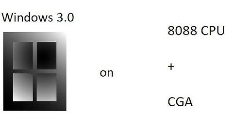 Windows 3.0 on 8088 PC + CGA
