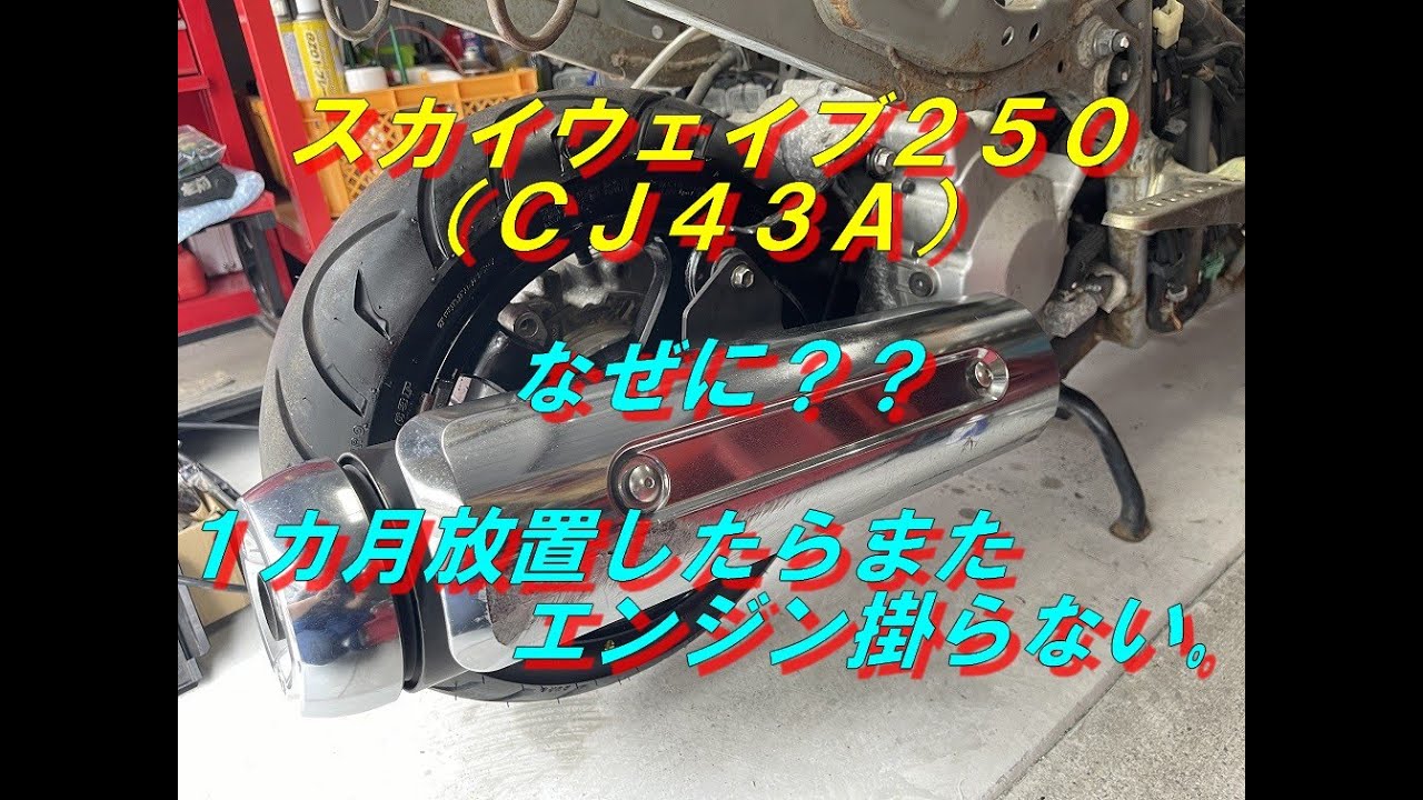 スカイウェイブ250】なぜ？1カ月間放置したらまたエンジン掛らく