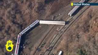 New York Commuter Train Crash Tragedy: Four dead and dozens injured as NYC train derails
