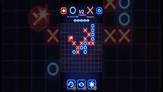 Tic Tac Toe 2 Players Easy Or Hard | How Win Or Loss #androidgames #braintest #tictactoe #shorts screenshot 3