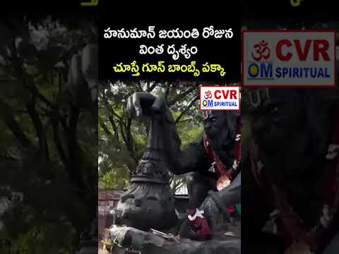 హనుమాన్ జయంతి రోజున వింత దృశ్యం చూస్తే గూస్ బాంబ్స్ పక్కా | Virul Video | CVR OM