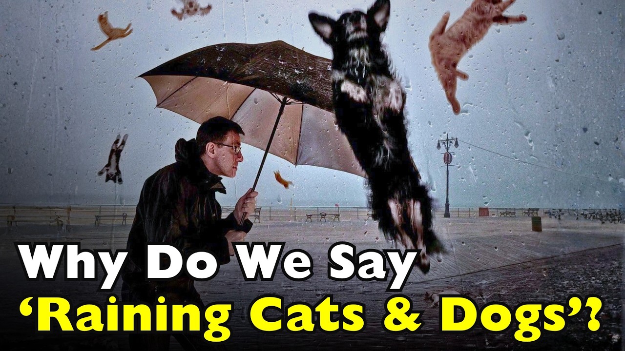 Почему мы говорим «льёт как из ведра», когда это просто дождь? [ID0704]