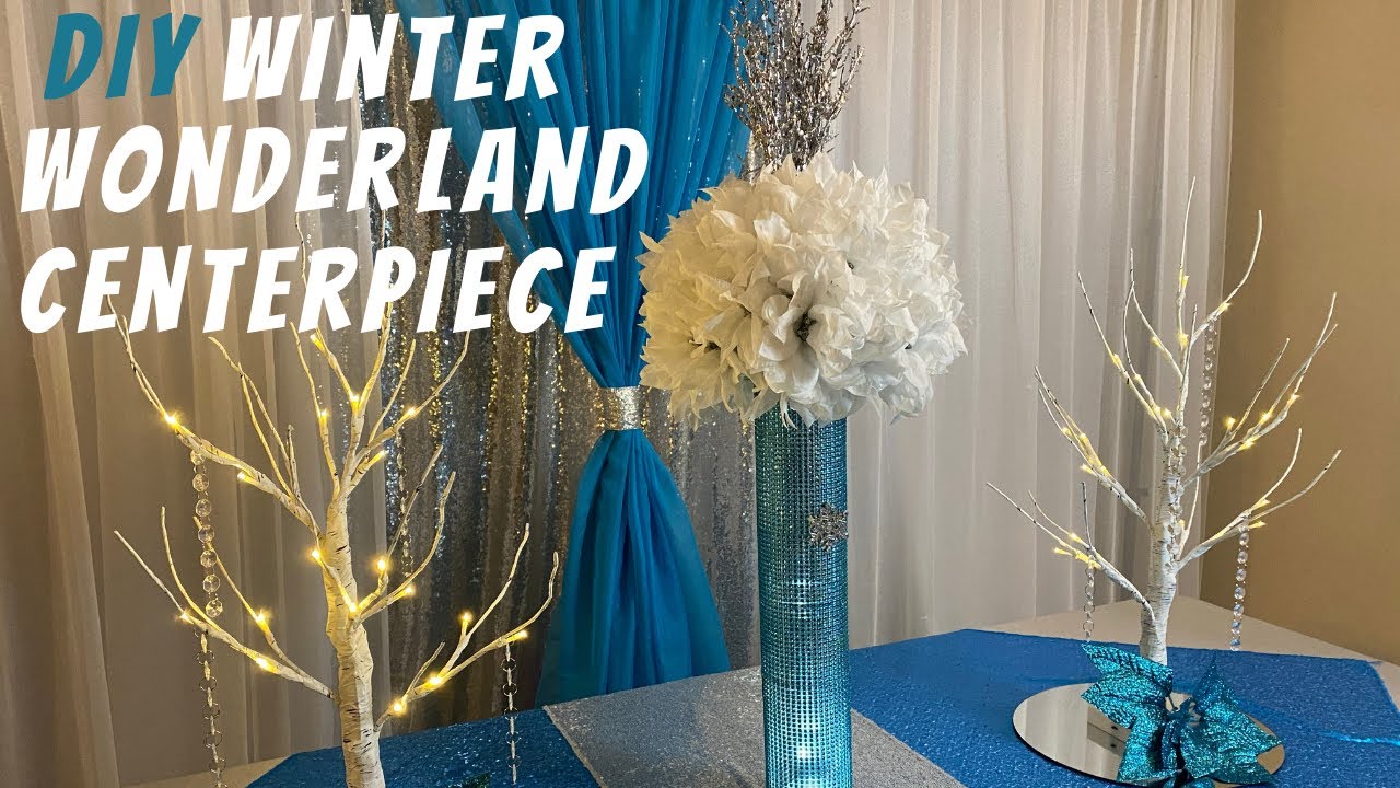 Winter Wonderland Table Centerpiece Idea