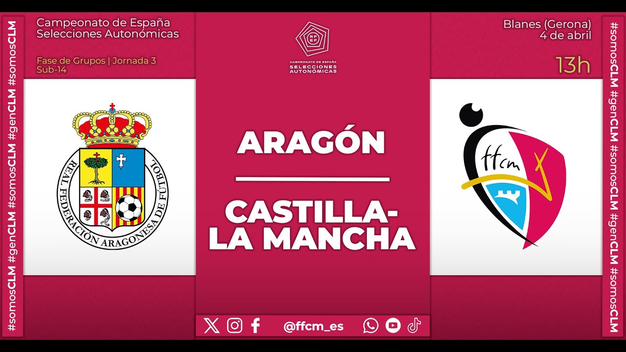 Campeonato de España Selecciones Autonómicas: Aragón - Castilla-La Mancha, sub-14