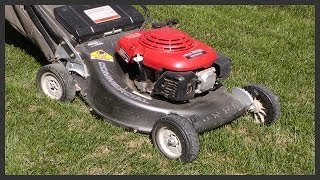 How to change the lawnmower's engine oil