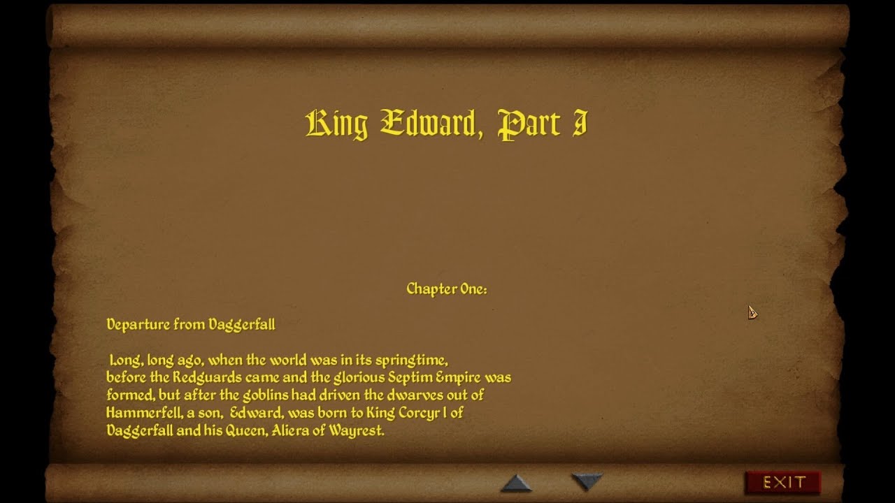 Let's Read King Edward, Part I (Let's Read the Books of Daggerfall ...