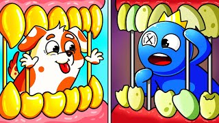 HOO DOO RAINBOW, ESCAPE MISSION from BAD TEETH: HOO DOO'S TOOTH GAME?! | Hoo Doo Rainbow Animation