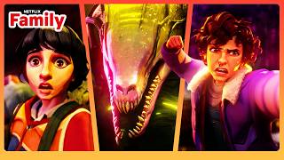 Sawmill Monster BATTLE! ⚔️ Stranger Things: Tales From 85 | Netflix Family