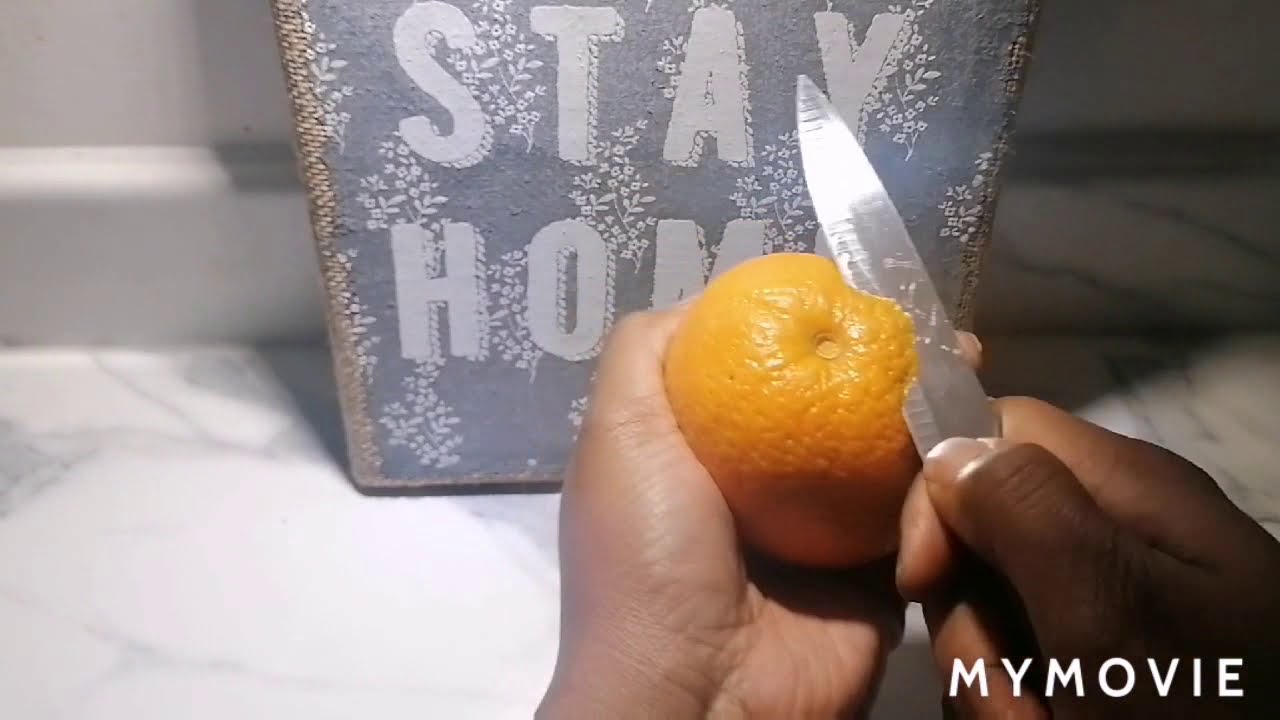How to peel an orange * West African style*