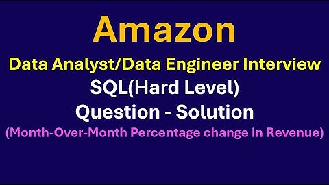Amazon SQL (Hard Level) Question - Solution. #sql #dataanalyst #dataengineers