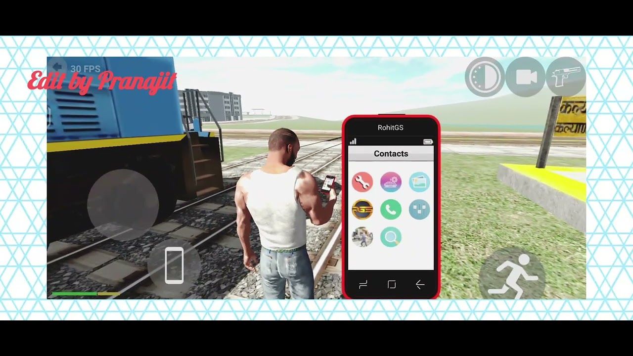 How to control a train using your cell phone Indian Bike Driving 3D 