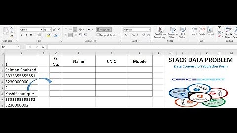 Excel Tricks-how to Transpose Stack Data in Excel | how to stack data convert into tabulation form