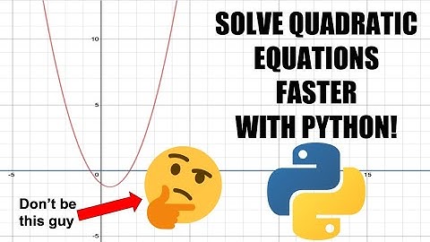 Quadratic Equation Solver | Python Mini Projects #2
