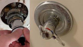 Delta Shower Faucet Cartridge Replacement (1700 Monitor)  Leak Repair