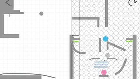 Little luck)... Grey ball has fell down a few early than touch pink ball)... Brain Dots! #BrainDots