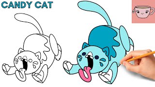 How To Draw Candy Cat Poppy Playtime Cute Easy Step By Step Drawing Tutorial
