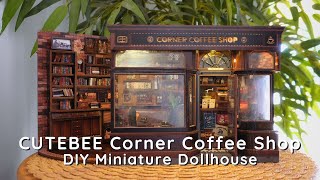 CuteBee Corner Coffee Shop | DIY Miniature Dollhouse