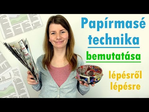 Videó: Hogyan Készítsünk Papírmasé Maszkokat
