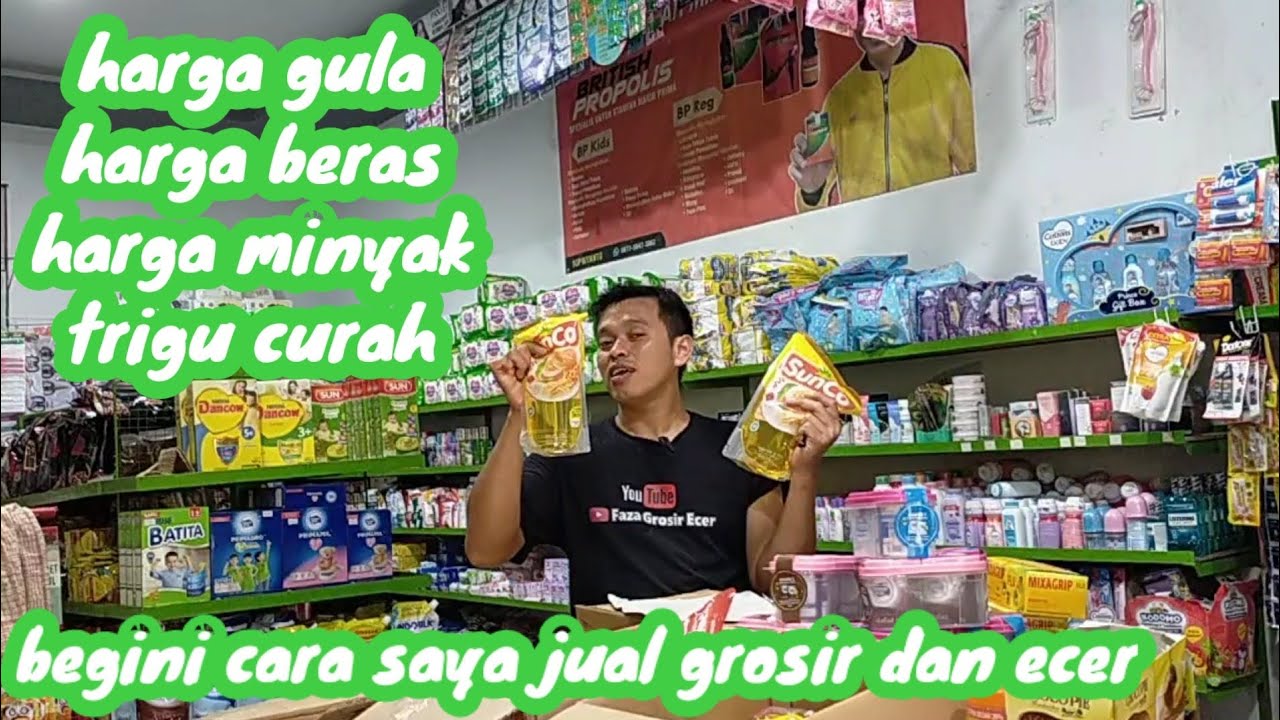🟢Menentukan Harga Jual Bahan Pokok Di Toko Sembako Versi @fazagrosirecer