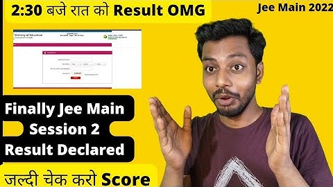 Jee Main 2022 Result Declared  Now || Download Your Score card #jeeresult2022 #jeemain2022