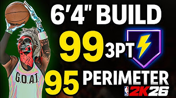 MY 6’4 DEMIGOD BUILD is BROKEN 😤 99 3PT + LEGEND LIGHTNING LAUNCHER | NBA 2K26