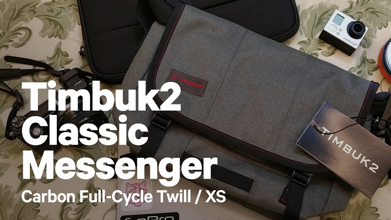 Timbuk2 Classic Messenger 15 Carbon Full Cycle Twill Xs Youtube