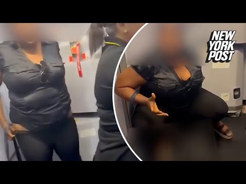 This is the crazy moment a woman peed on the floor of a Spirit Airlines plane