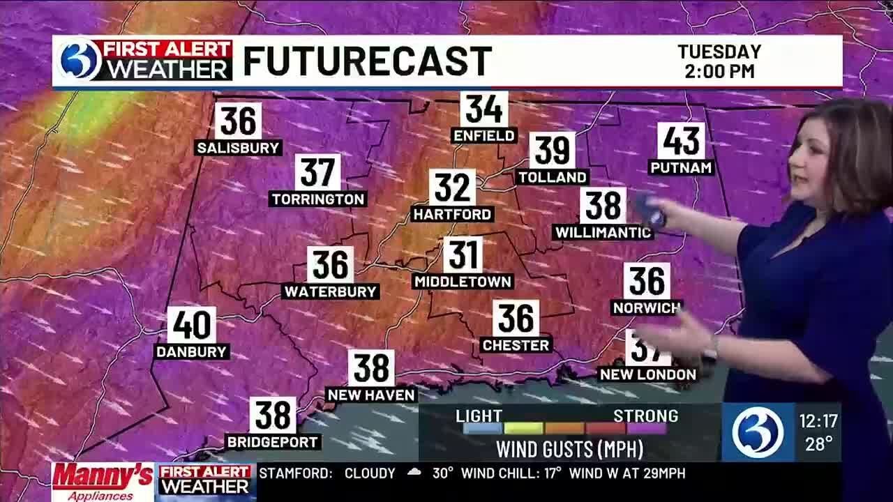 FORECAST: Wind gusts, bitter cold continue First Alert Weather Day ...