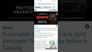 Download Lagu Funimation Adds Your Lie in April, Katsugeki Touken Ranbu Anime to Catalog MP3