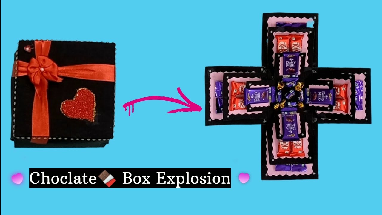 How to make Explosion Gift Box for Birthdays/ Anniversary/ Valentines ...