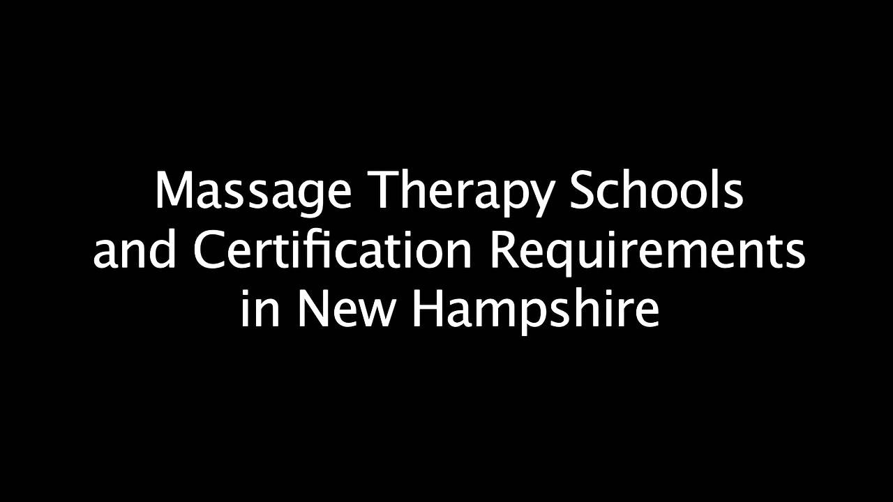 a (LMT) Licensed Massage Therapist in New Hampshire YouTube