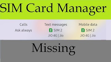 SIM Card Manager missing in Top Menu Buttons / Notifications Panel (Samsung Galaxy)