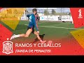 ¡Ramos y Ceballos se retan en una tanda de penaltis!